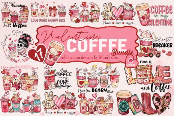 Download Coffee Valentine's Day PNG Bundle - Valentine's day png Collection
