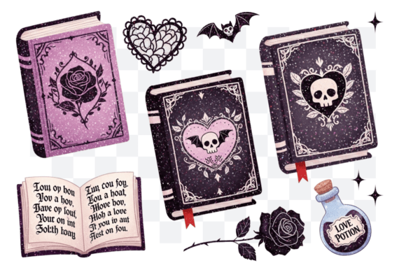 Download Gothic Books Valentine's Day PNG Clipart - Valentine's day png Collection