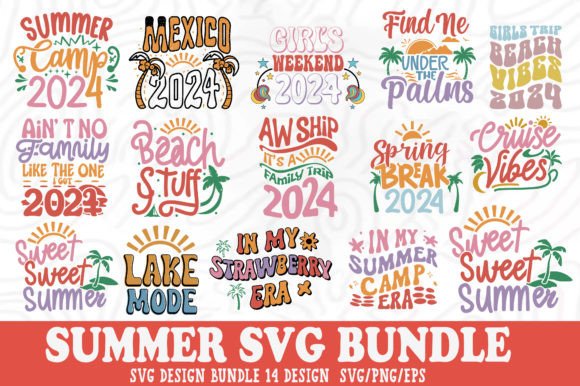 Download Retro Summer SVG PNG Bundle - Retro summer svg Collection
