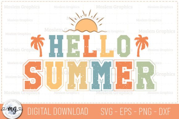 Download Hello Summer - Retro Summer SVG - Retro summer svg Collection