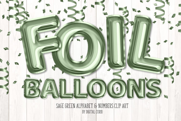 Download Sage Green Foil Balloon Alphabet - Foil Collection