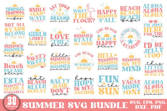 Download Retro Summer Svg Png Bundle, Vacation - Retro summer svg Collection